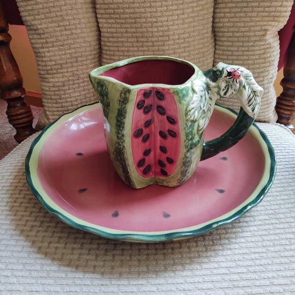 Other - Watermelon Plate and Creamer Mug!